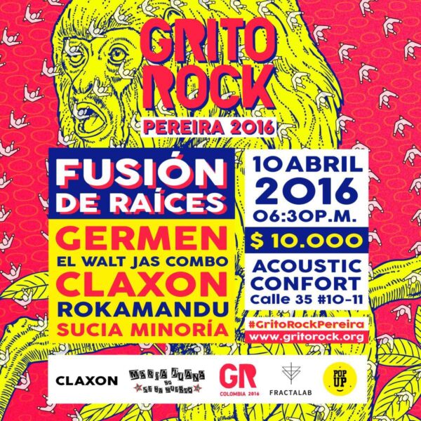 Tercer evento del Grito Rock 2016 en Pereira