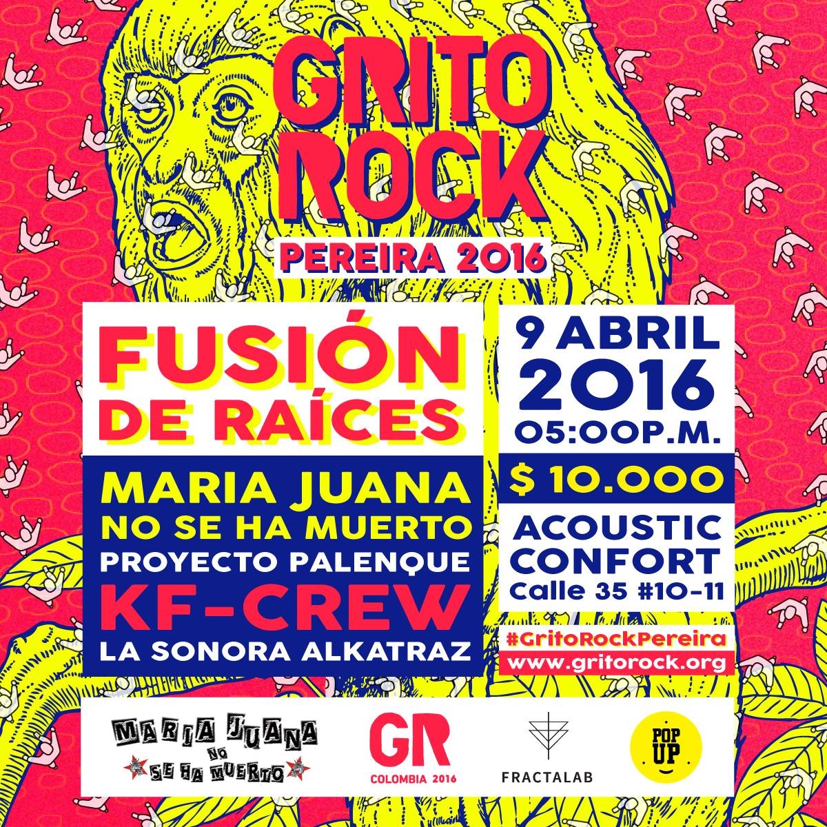 Segundo evento del Grito Rock Pereira 2016