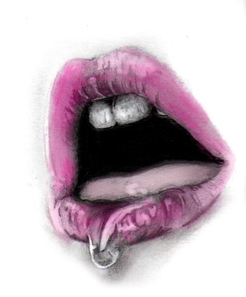 Ansiedad ilustración por Juan Zapata (Zeta Ce) de la serie Mujer me inspiras. Primera edición Amor, Alegría y Locura Revista Digital La Astilla en el OJo.