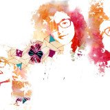 Psico ilustración por Juan Zapata (Zeta Ce) de la serie Mujer me inspiras.